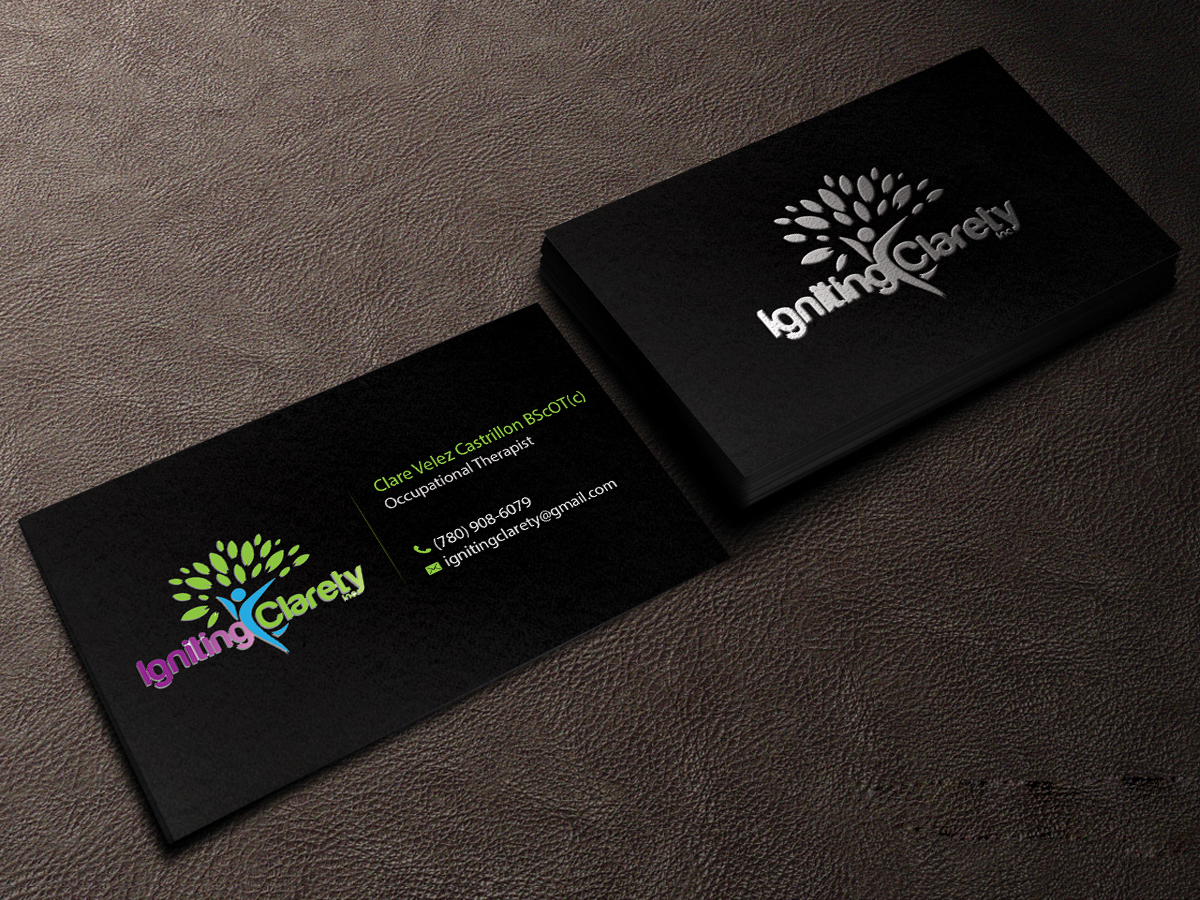 Business Card Design by Creations Box 2015 for Igniting Clarety | Design #16823088