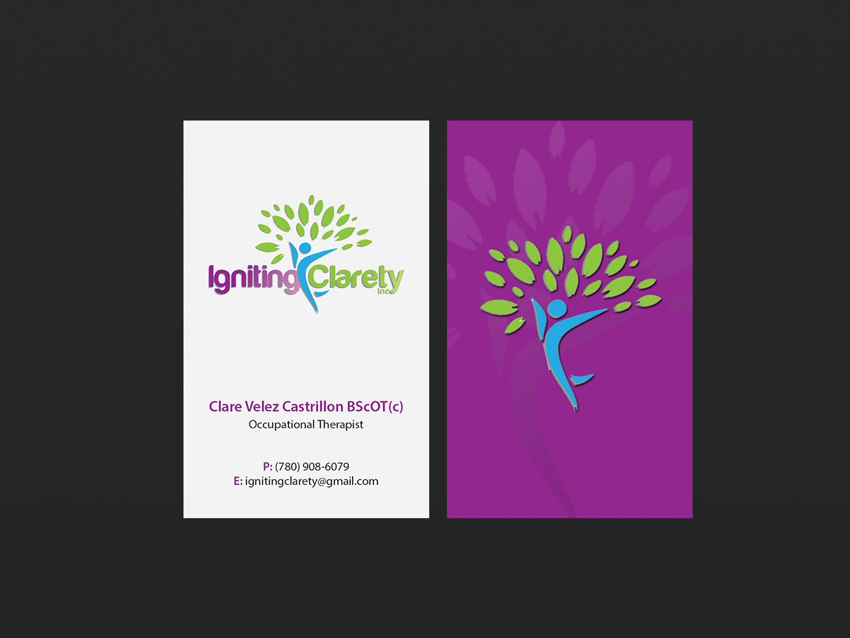 Business Card Design by Creations Box 2015 for Igniting Clarety | Design #16823089