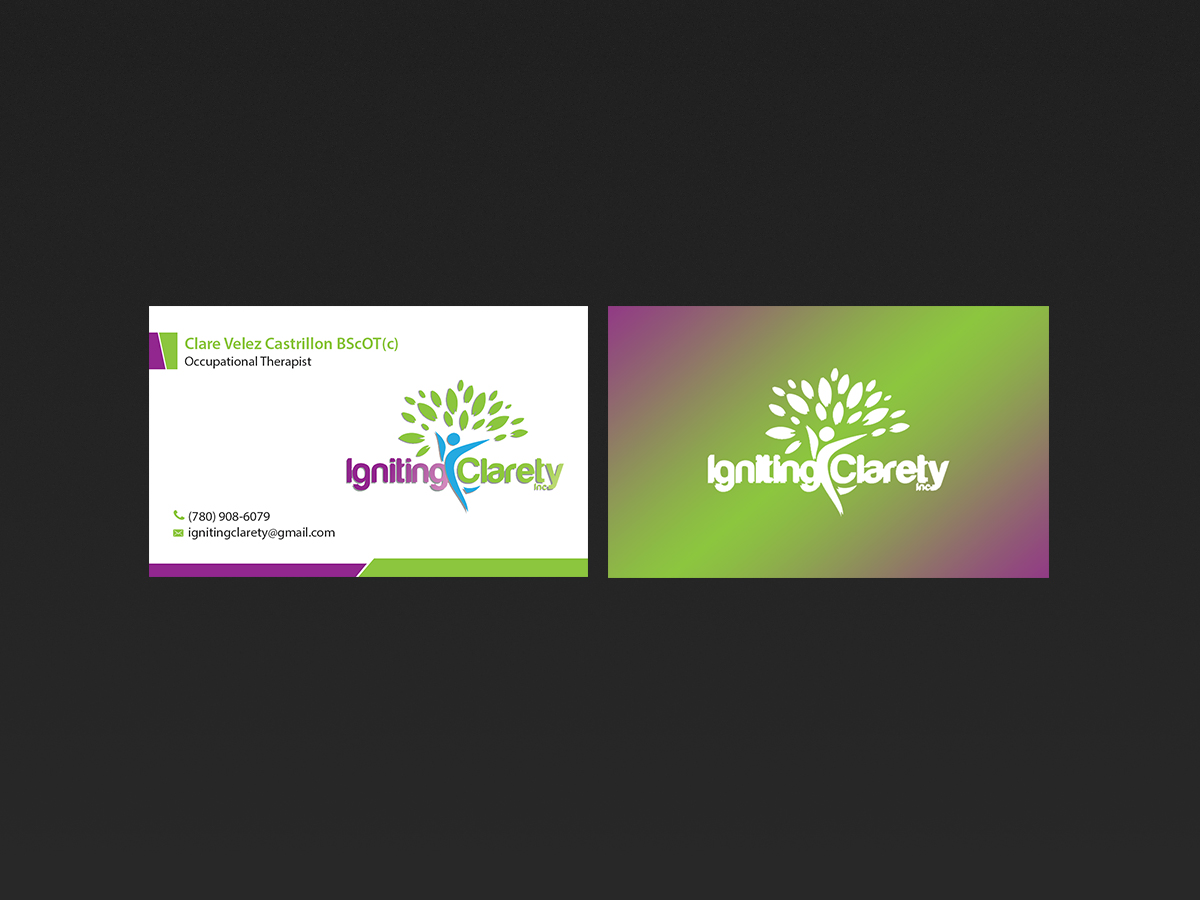 Business Card Design by Creations Box 2015 for Igniting Clarety | Design #16823091