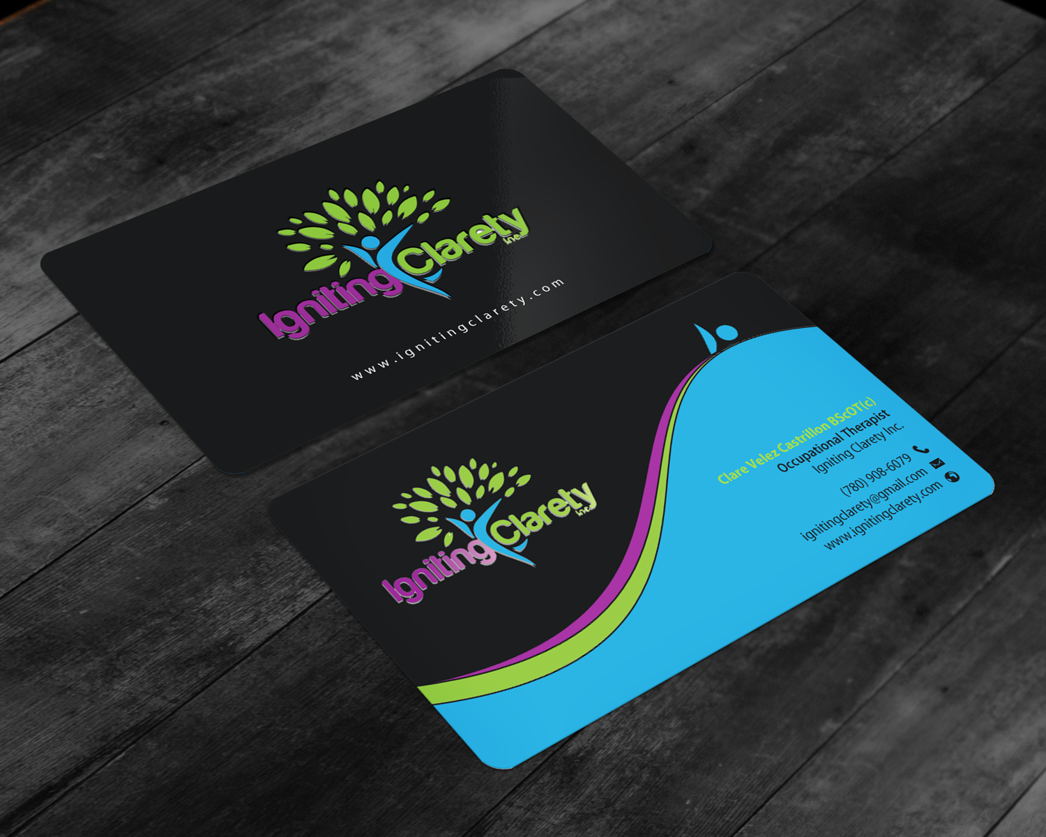 Business Card Design by chandrayaan.creative for Igniting Clarety | Design #21812430
