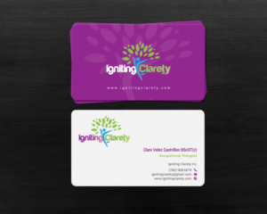 Business Card Design by chandrayaan.creative for Igniting Clarety | Design: #16820775