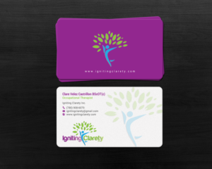 Business Card Design by chandrayaan.creative for Igniting Clarety | Design: #16820930