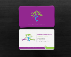 Business Card Design by chandrayaan.creative for Igniting Clarety | Design: #16820932