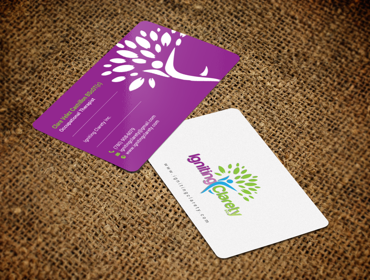 Business Card Design by chandrayaan.creative for Igniting Clarety | Design #16821024