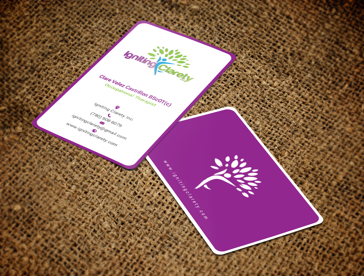 Business Card Design by chandrayaan.creative for Igniting Clarety | Design #16821082
