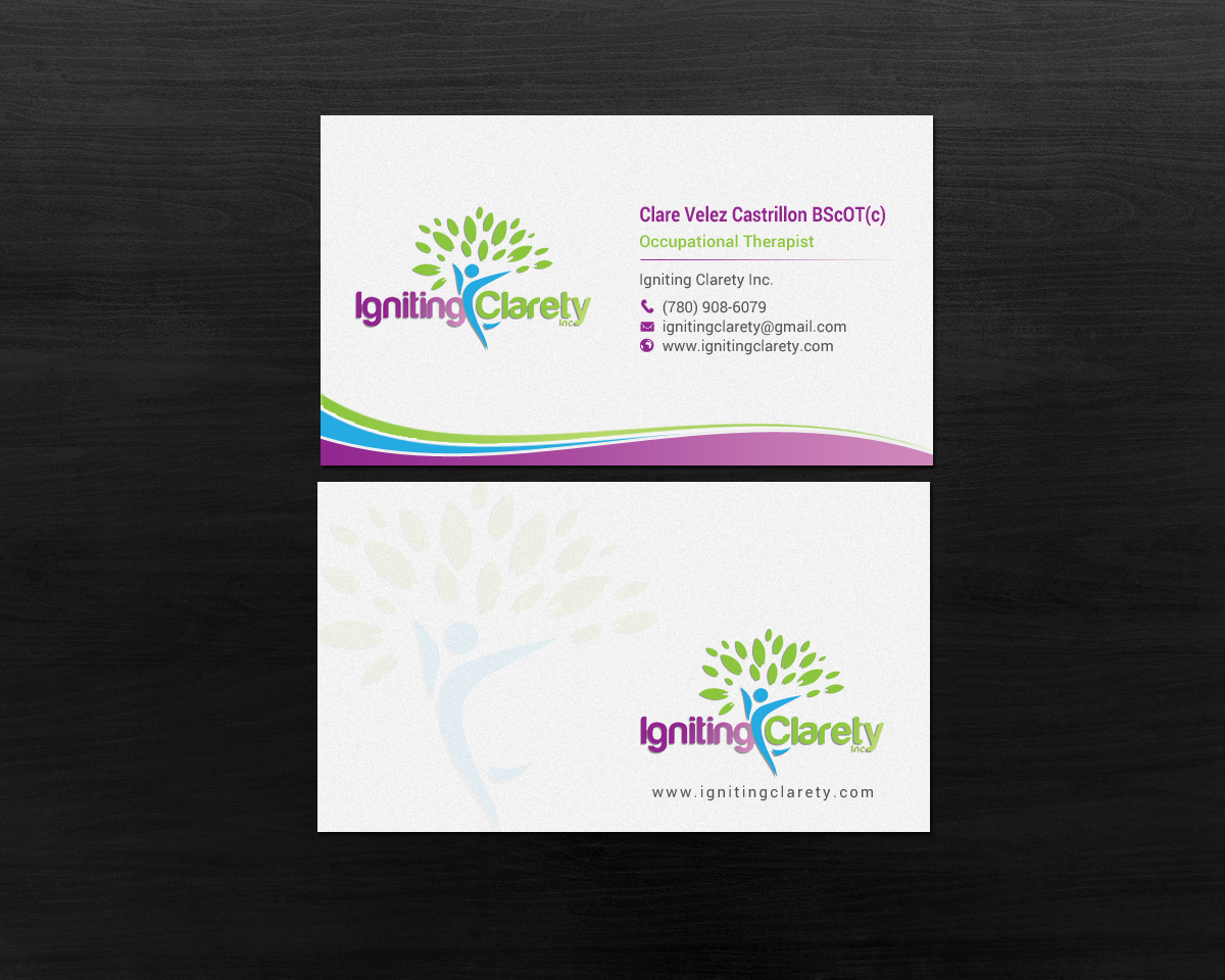Business Card Design by chandrayaan.creative for Igniting Clarety | Design #16821131