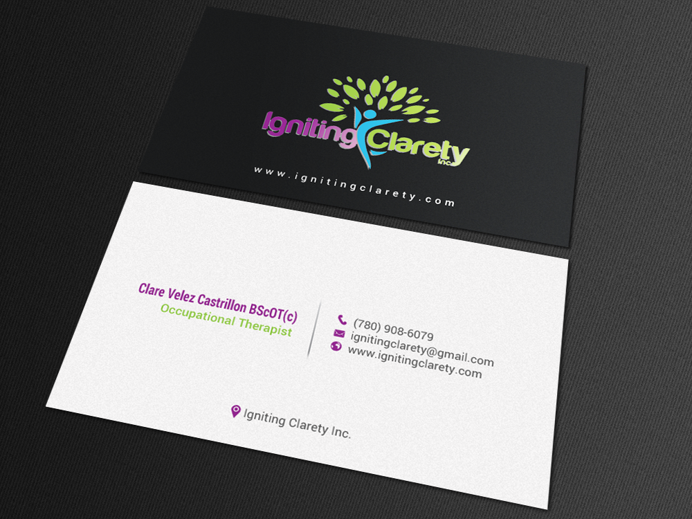 Business Card Design by chandrayaan.creative for Igniting Clarety | Design #16821296