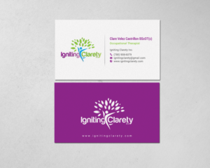 Business Card Design by chandrayaan.creative for Igniting Clarety | Design: #16821299