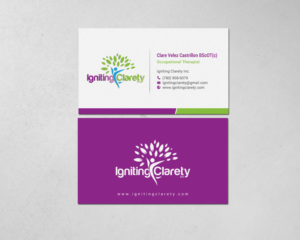Business Card Design by chandrayaan.creative for Igniting Clarety | Design: #16822406