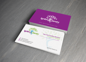 Business Card Design by chandrayaan.creative for Igniting Clarety | Design: #16822408