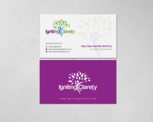 Business Card Design by chandrayaan.creative for Igniting Clarety | Design: #16822409