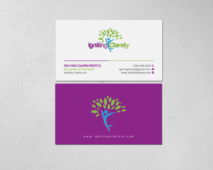 Business Card Design by chandrayaan.creative for Igniting Clarety | Design: #16822437