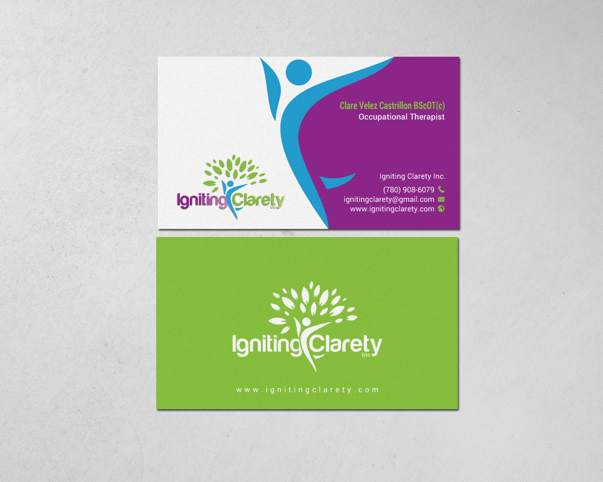 Business Card Design by chandrayaan.creative for Igniting Clarety | Design #16822441