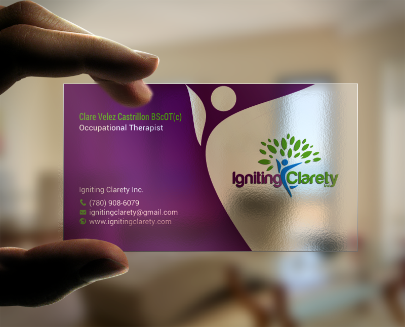 Business Card Design by chandrayaan.creative for Igniting Clarety | Design #16822461