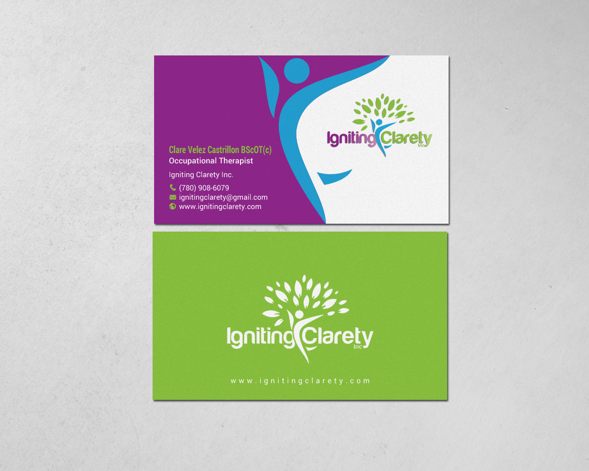 Business Card Design by chandrayaan.creative for Igniting Clarety | Design #16822464