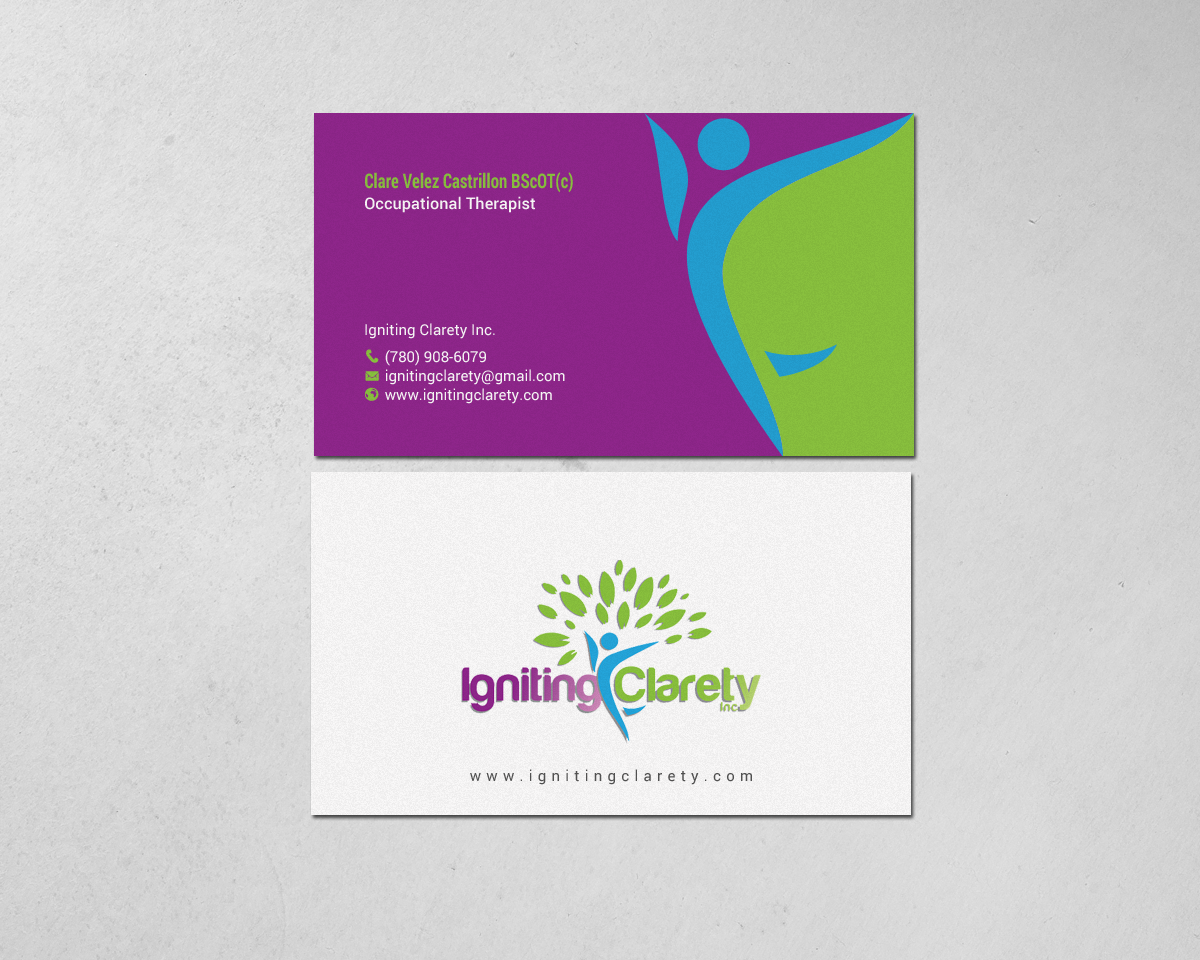 Business Card Design by chandrayaan.creative for Igniting Clarety | Design #16822465