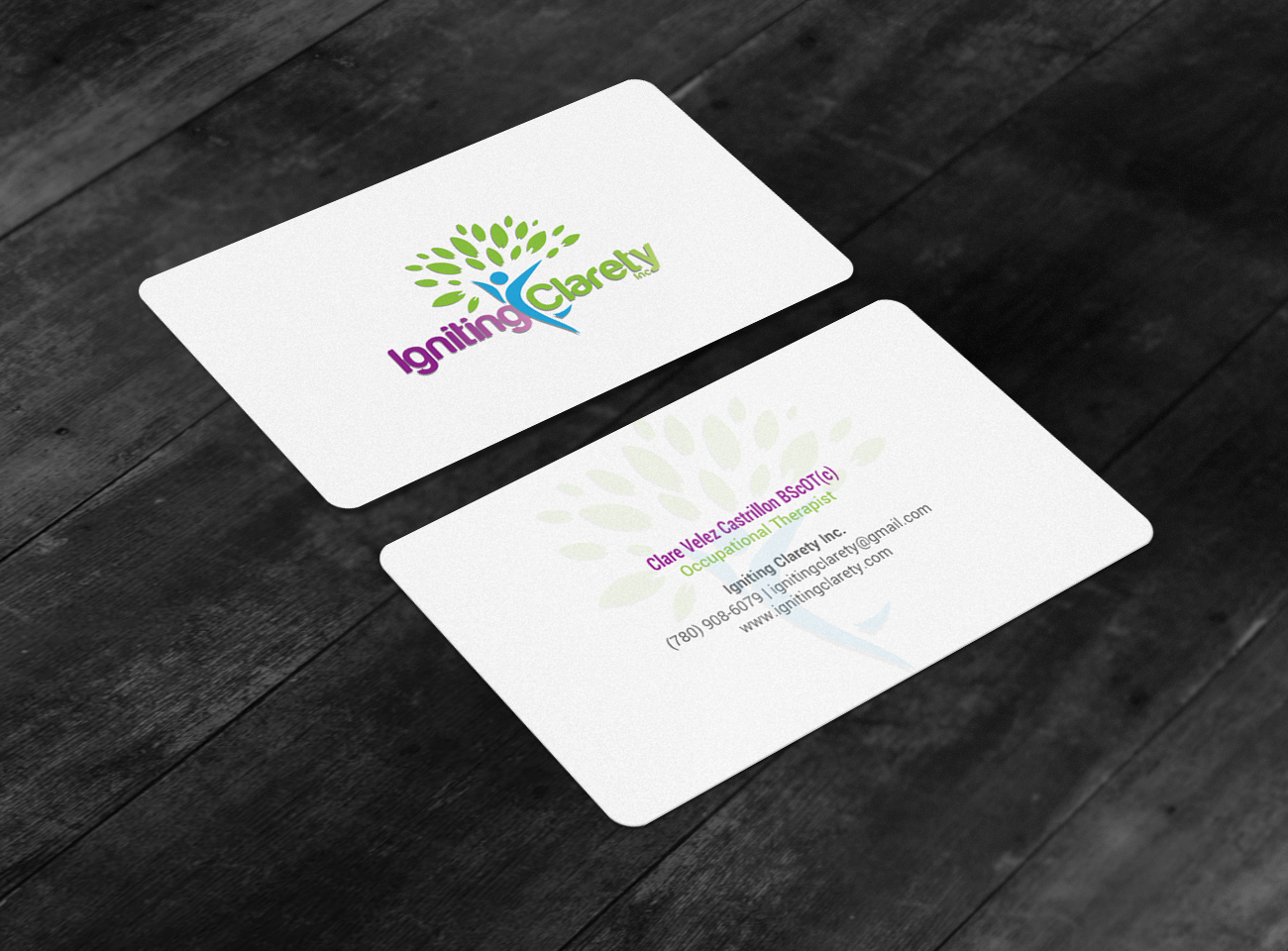 Business Card Design by chandrayaan.creative for Igniting Clarety | Design #16822500