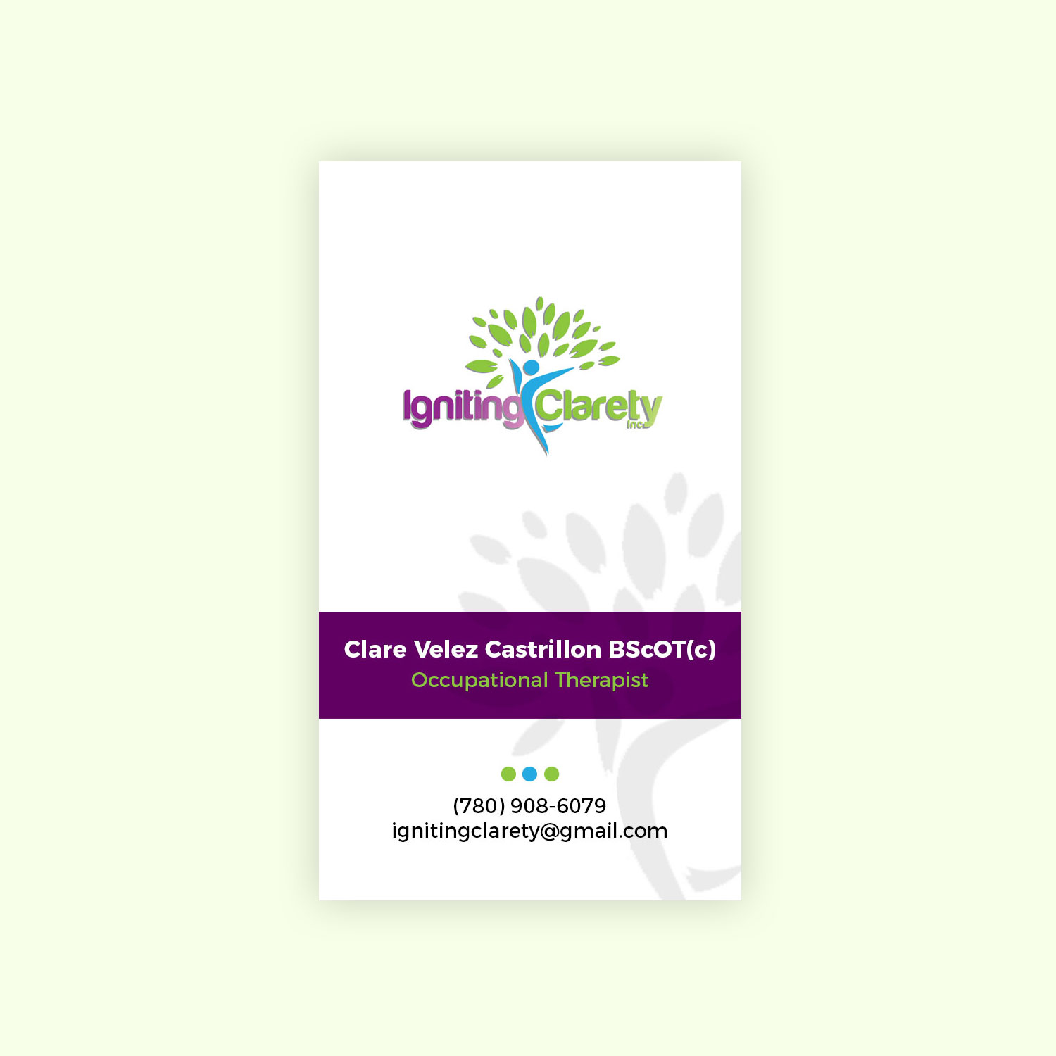 Business Card Design by anjali.glowcanvas for Igniting Clarety | Design #16844117
