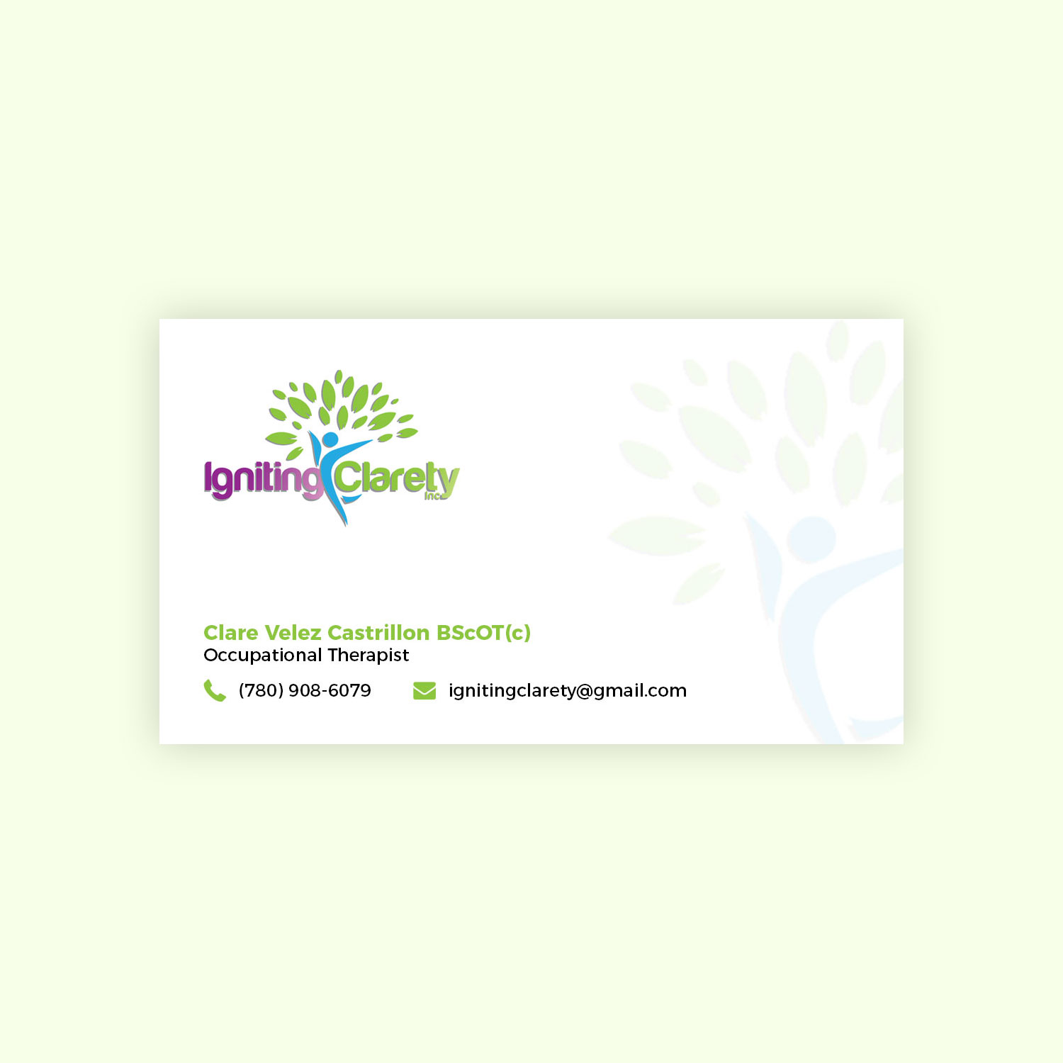 Business Card Design by anjali.glowcanvas for Igniting Clarety | Design #16844273
