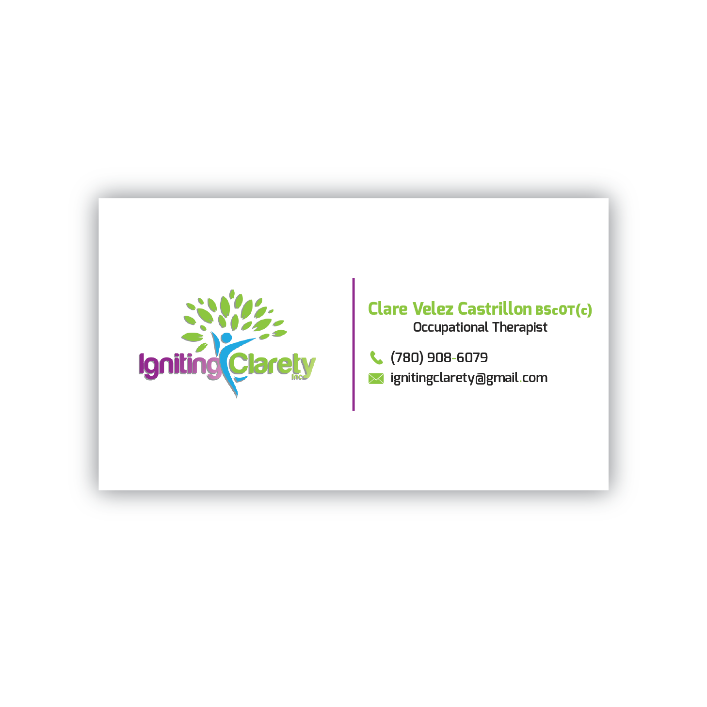 Business Card Design by Ana6_Osijek for Igniting Clarety | Design #16822913