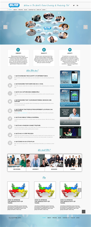 Web Design par Adylhere pour The Original Thinking Company | Design : #2689821