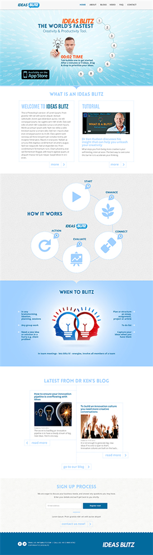Web Design par Mayank Patel pour The Original Thinking Company | Design : #2708680
