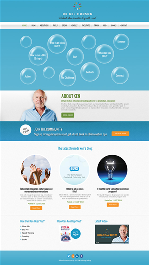 Web Design par logocreatorteam pour The Original Thinking Company | Design #2687386