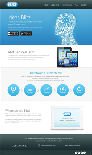 Web Design par pb pour The Original Thinking Company | Design : #2682644