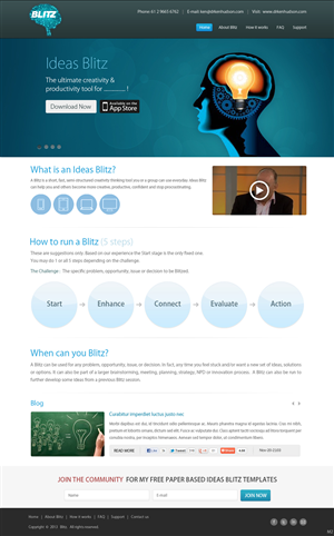 Web Design par pb pour The Original Thinking Company | Design : #2691037