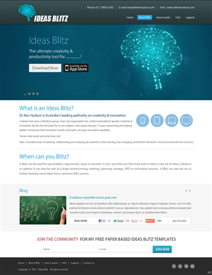 Web Design par pb pour The Original Thinking Company | Design : #2711008