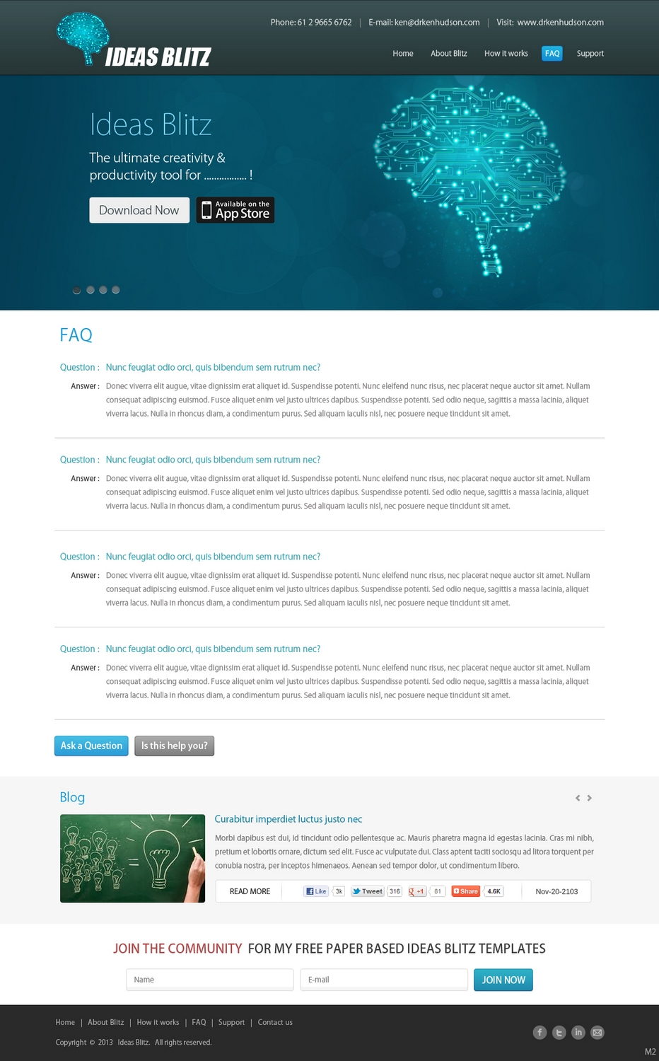Web-Design von pb für The Original Thinking Company | Design #2711010