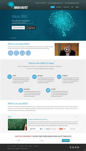 Web Design par pb pour The Original Thinking Company | Design : #2711011