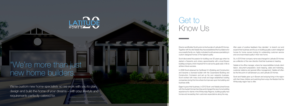 Brochure Design by em.design for Latitude 20 Homes | Design: #19029160