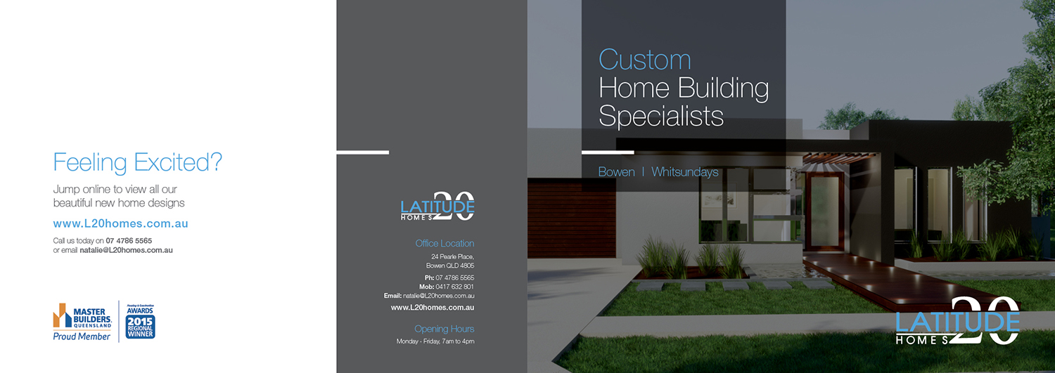 Brochure Design by em.design for Latitude 20 Homes | Design #19041032