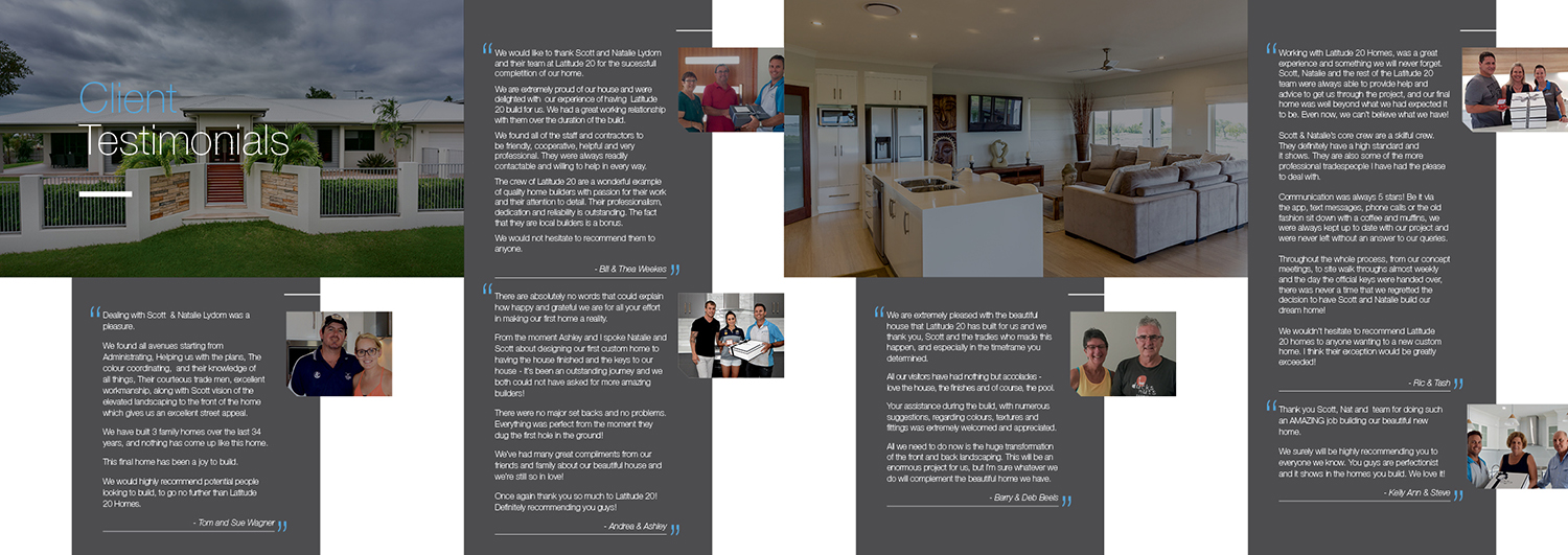 Brochure Design by em.design for Latitude 20 Homes | Design #19075543