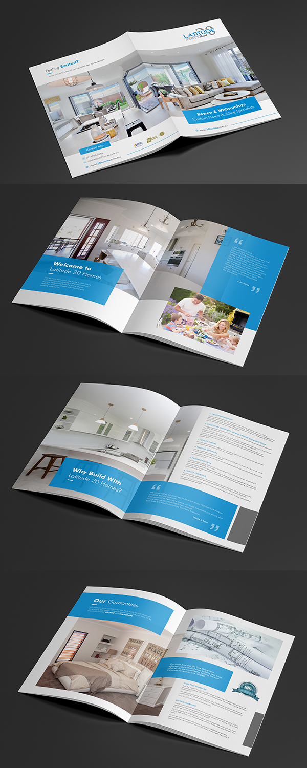 Brochure Design by ecorokerz for Latitude 20 Homes | Design #19026732