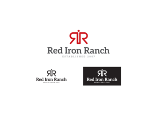 Red Iron Ranch,  established 2007 | Logo Design by Buck Tornado