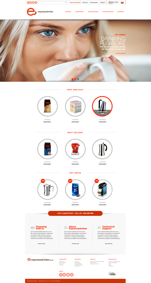Web Design par FMatos pour JM Online Retail Services Ltd | Design #2759306