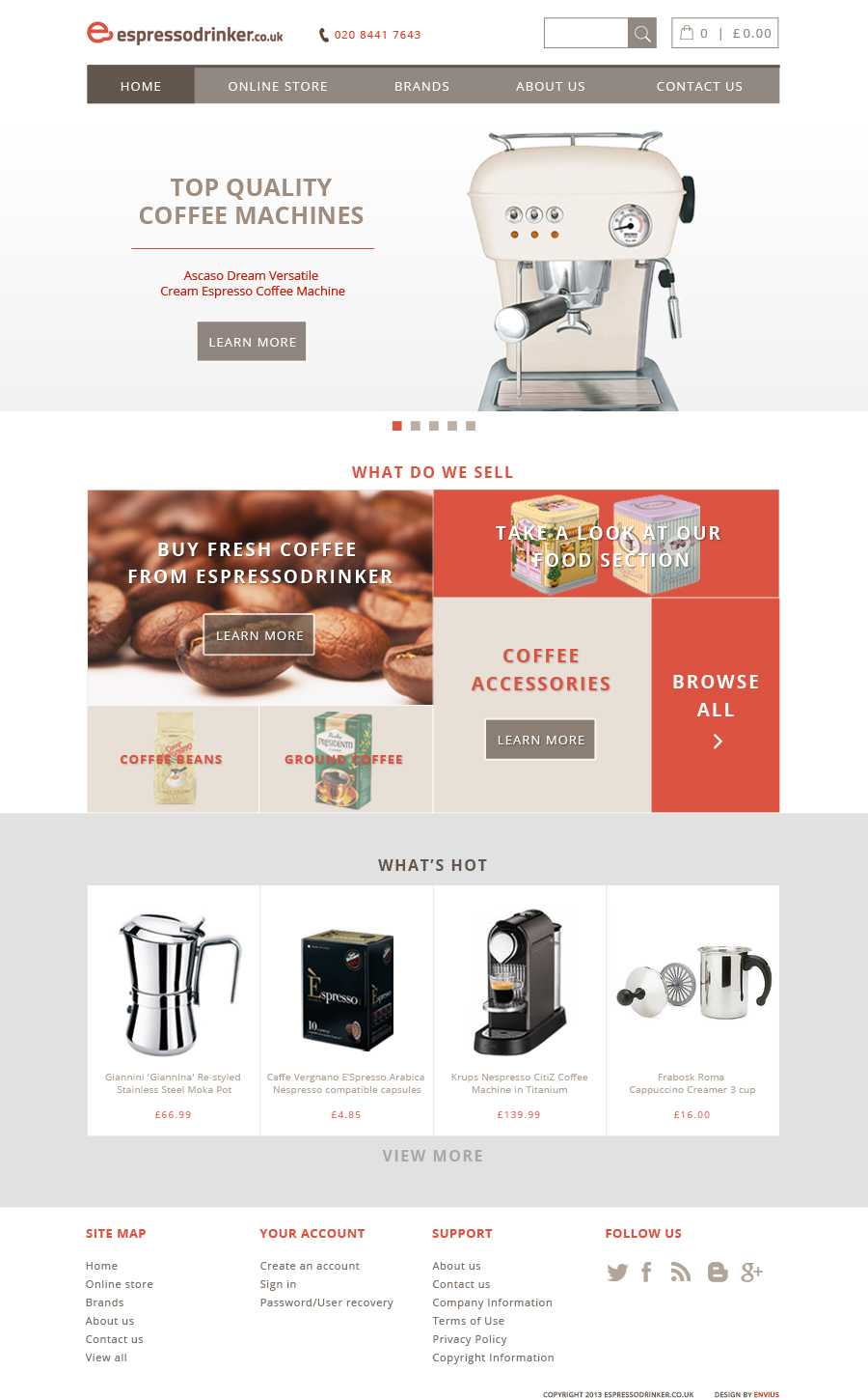 Web Design by Envius for JM Online Retail Services Ltd | Design #2692557