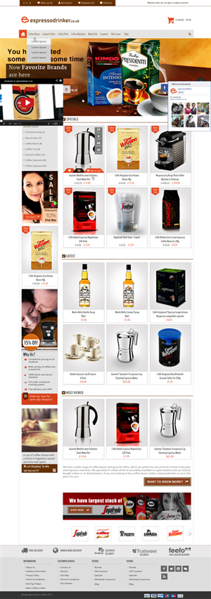 Diseño Web por Pixie Vyn para JM Online Retail Services Ltd | Diseño #2745088