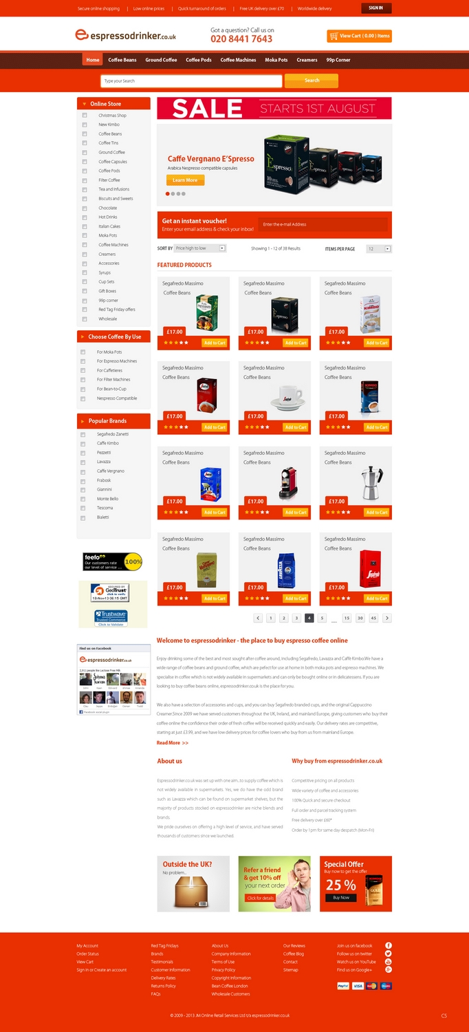 Web Design par pb pour JM Online Retail Services Ltd | Design #2682695