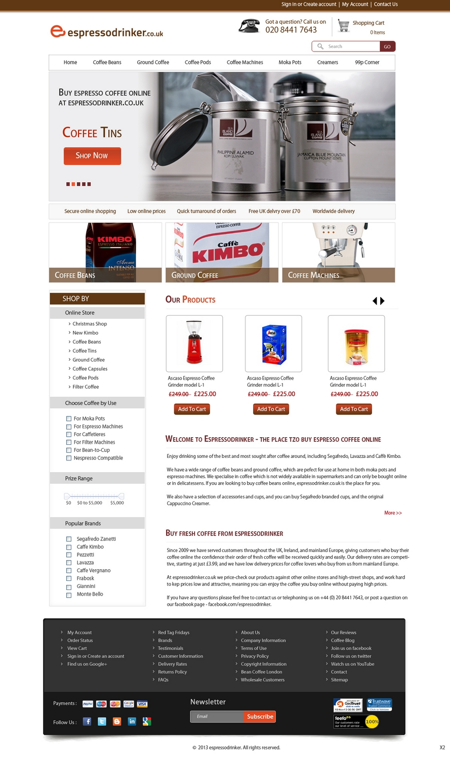 Web Design par pb pour JM Online Retail Services Ltd | Design #2682699