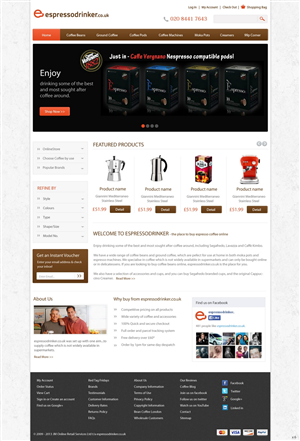 Web Design by pb for JM Online Retail Services Ltd | Design: #2682705