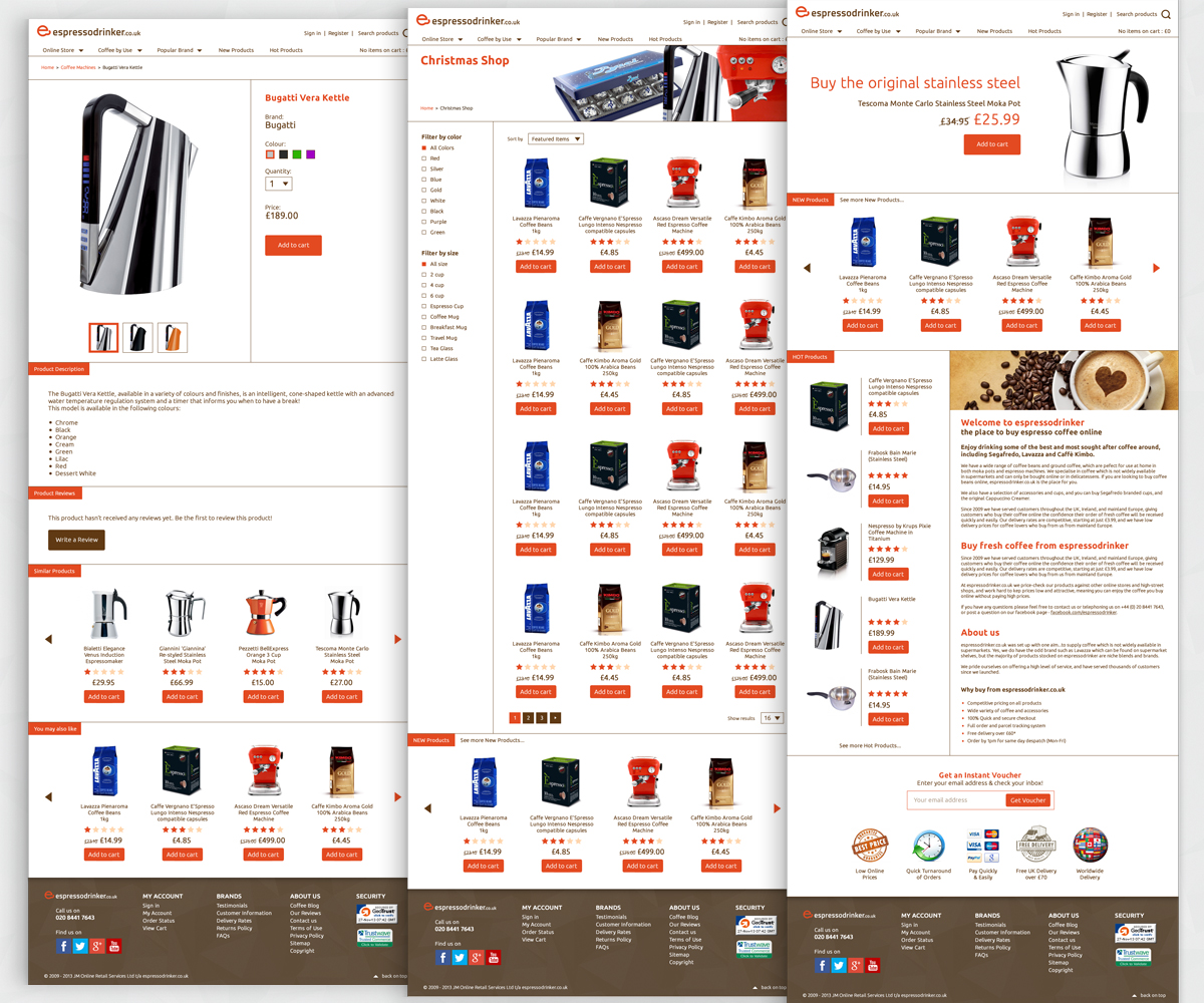Web Design by Creathrive for JM Online Retail Services Ltd | Design #2729527