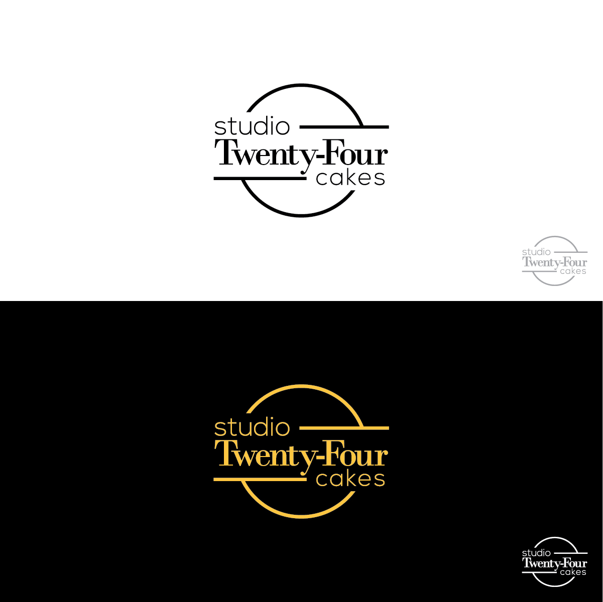 Logo Design by 3Guys for Studio Twenty-Four Cakes | Design #16857899