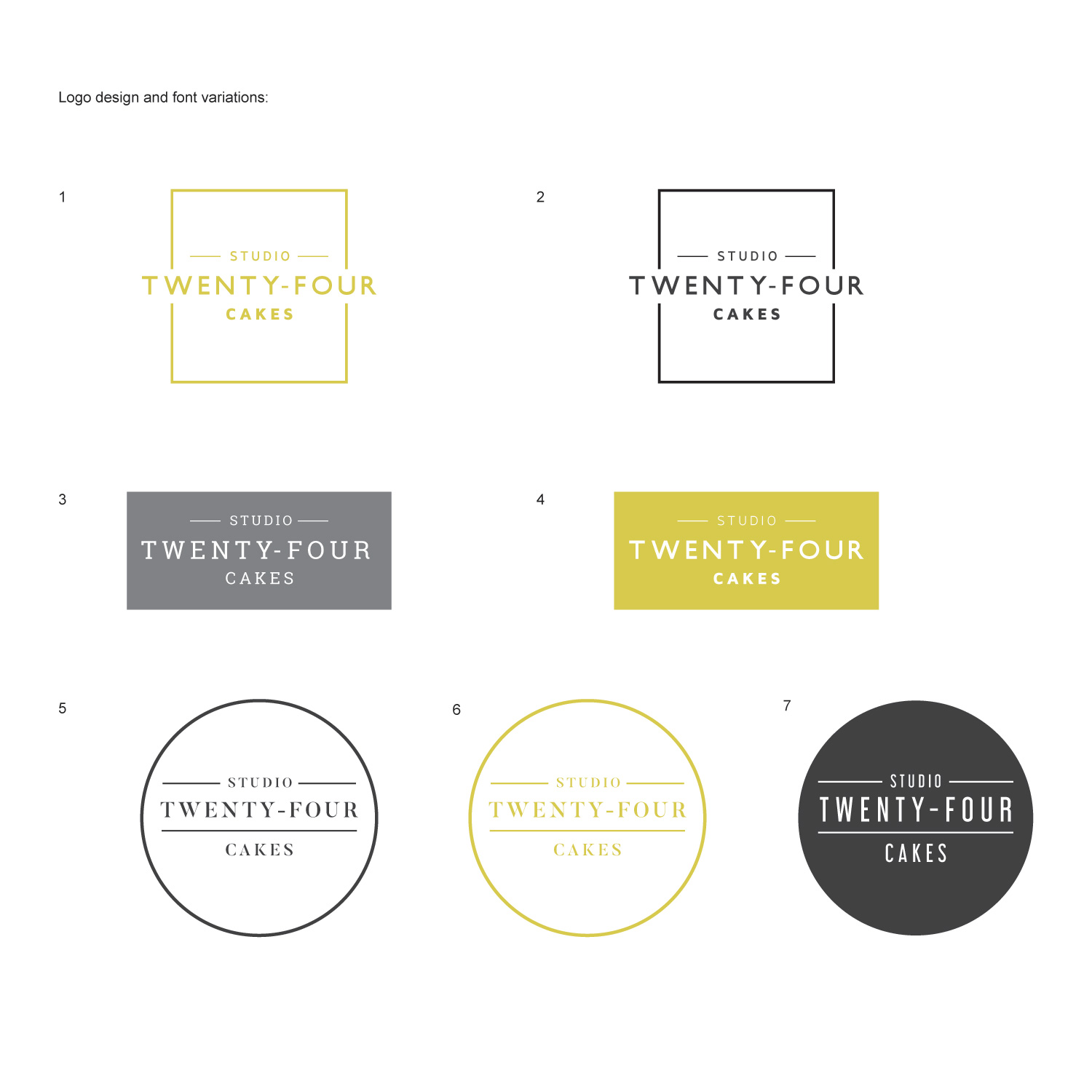 Design de Logo par jacw02 pour Studio Twenty-Four Cakes | Design #16830713