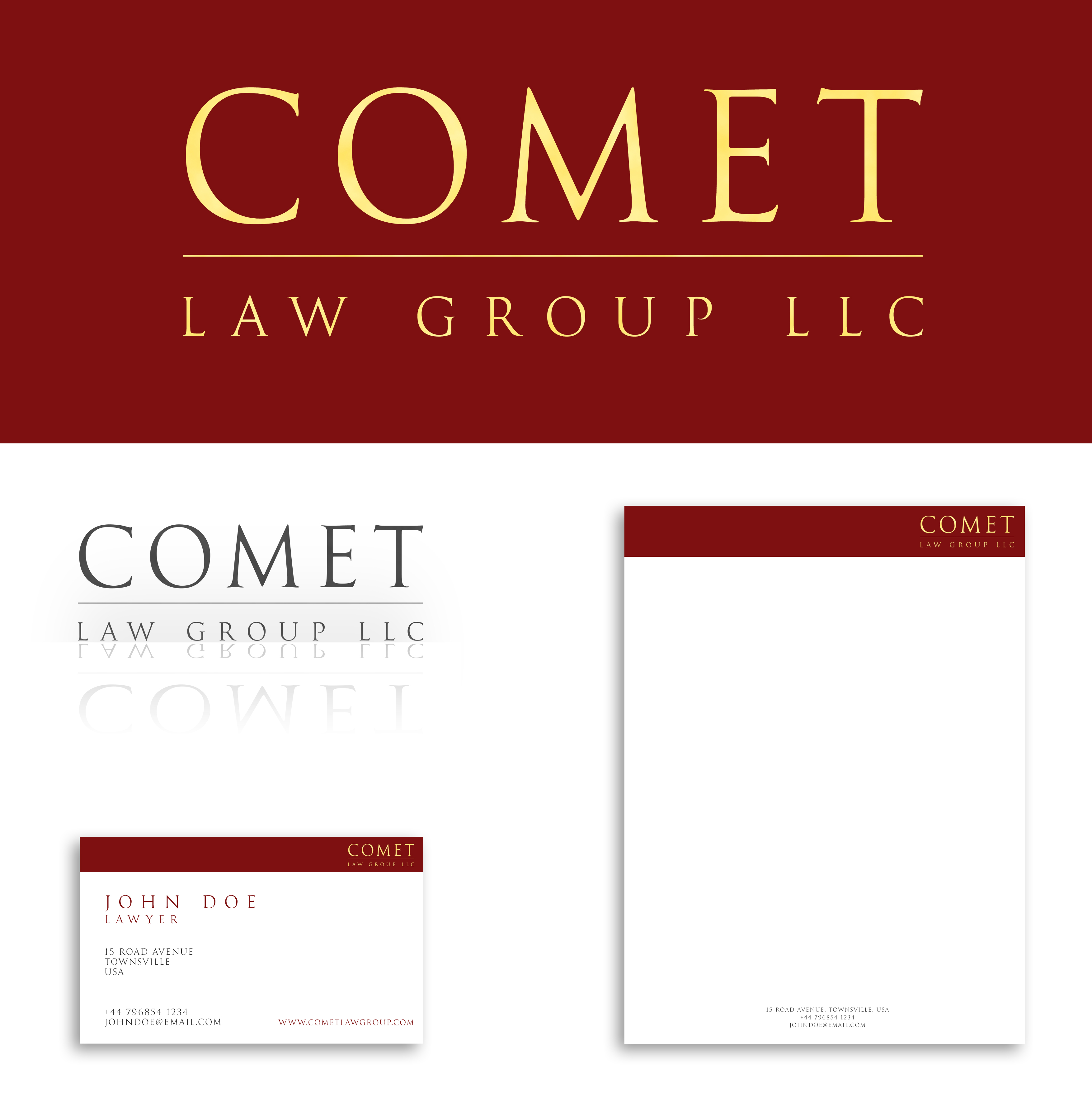 Logo-Design von optic design für Comet Law Group, LLC | Design #43159