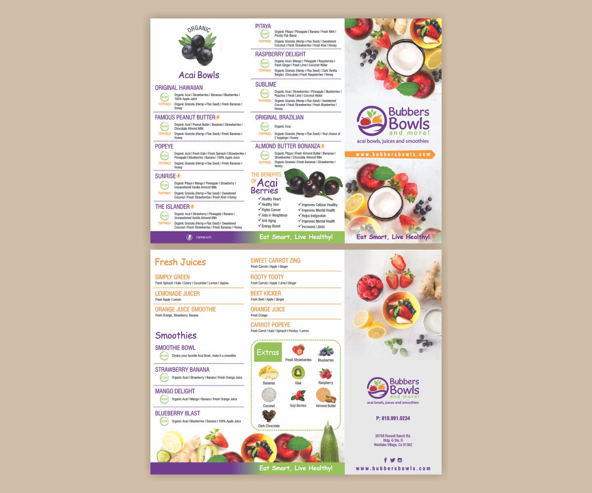 Design de Menu par Cut and Glue pour ce projet | Design #17073975