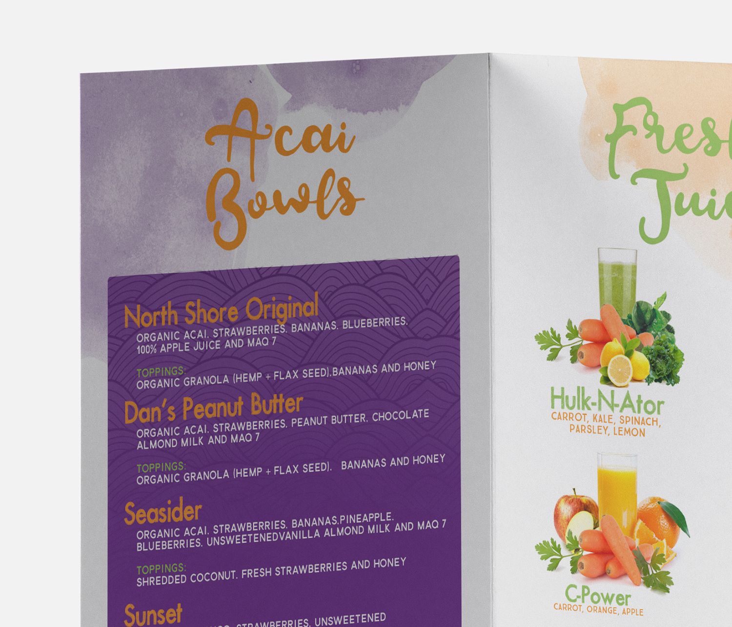 Menu Design by mrmrnjr for this project | Design #16874457