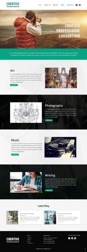 Web Design by pb for Creative Professionals Consortium | Design: #16855083